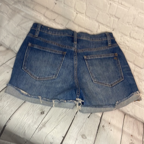 Madewell high-rise cuffed denim shorts Sz 25 - Picture 2 of 7